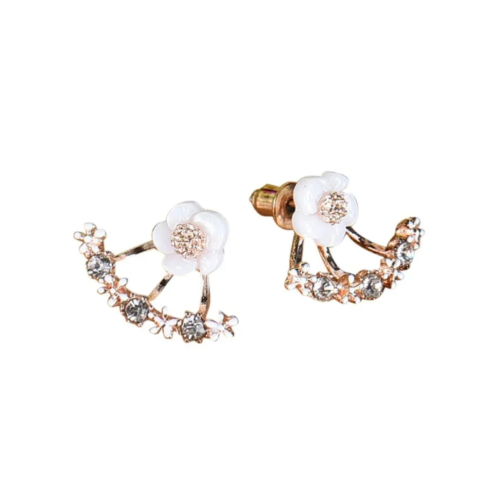 💎NWT Rose Gold Flower earrings - Picture 2 of 6